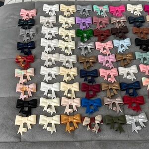 10mm silicone bow straw topper bundle